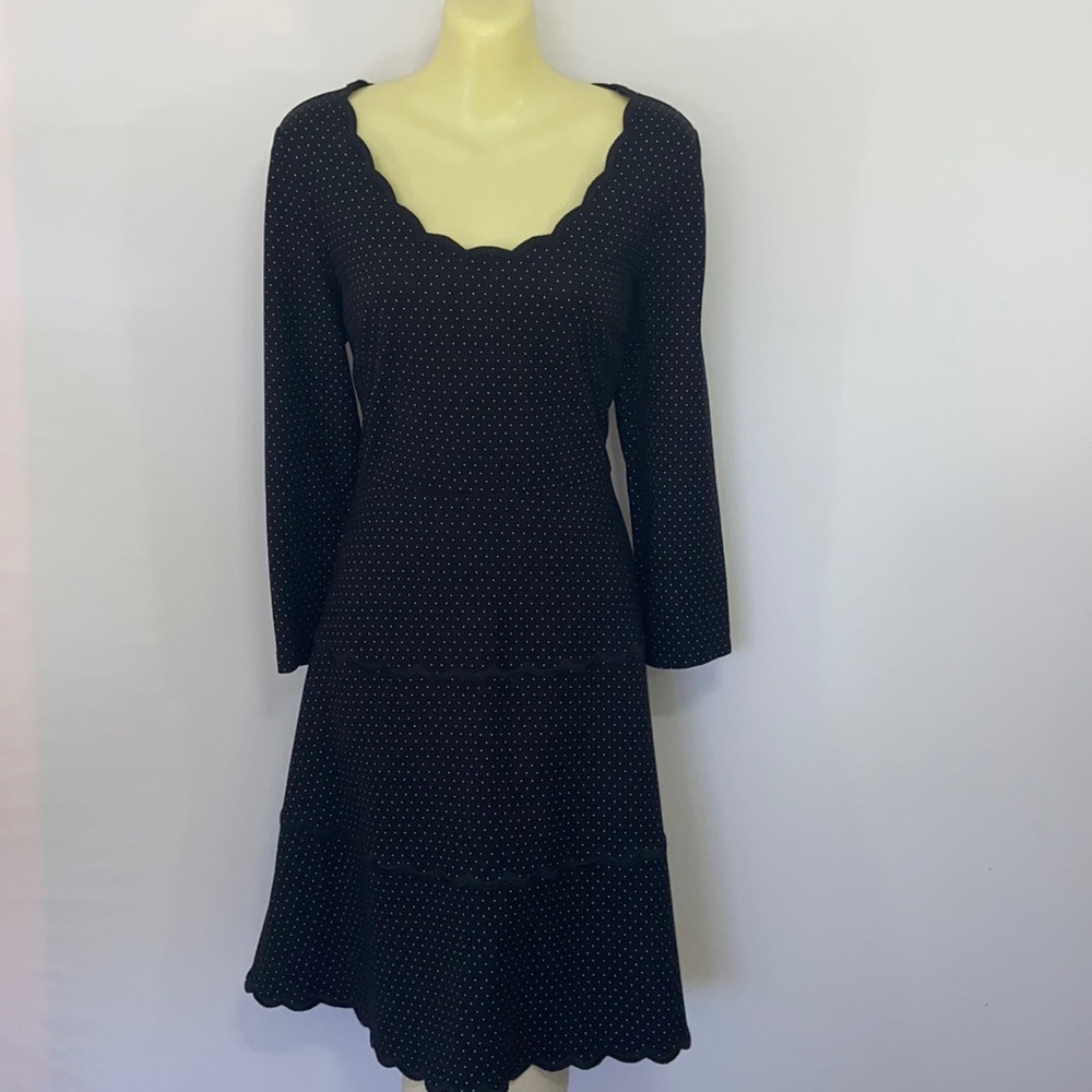 Kate Spade Scalloped Fit & Flare Dress EUC M